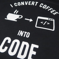 I Convert Coffee Into Code T-Shirt for Developers