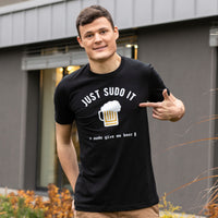 Sudo Give Me Beer T-Shirt for Developers - Programmer Tees From Made4Dev.com