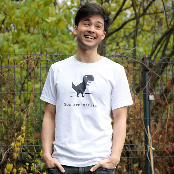 Google Offline Dinosaur Game Essential T-Shirt for Sale by DannyAndCo
