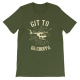 Git To Da Choppa T-Shirt for Developers - Programmer Tees From Made4Dev.com