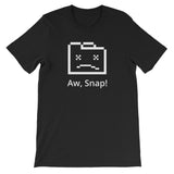 Aw Snap T-Shirt for Developers - Programming Tees From Made4Dev.com