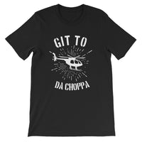 Git To Da Choppa T-Shirt for Developers - Programmer Tees From Made4Dev.com