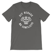 Git Rebase No Conflicts T-Shirt for Developers